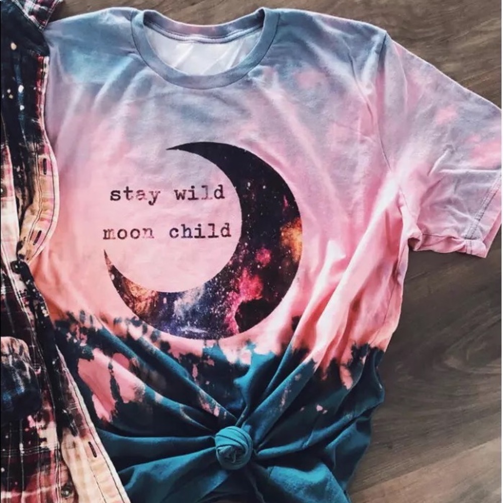 Stay Wild Moon Child Tie Dye Tee 🌙